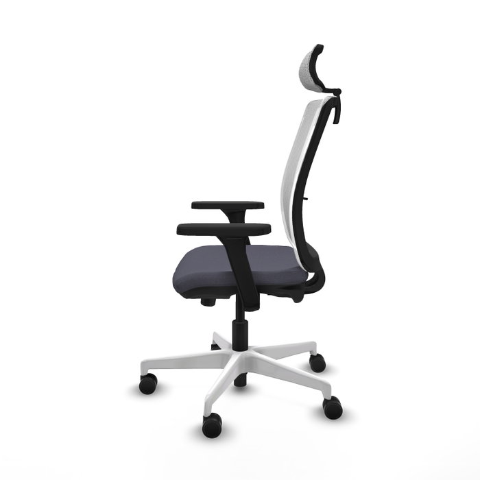 PIQUERAS Y CRESPO Silla de oficina Haches con mecanismo Sincro/Traslack Gris/Blanco PIQUERAS Y CRESPO Silla de oficina Haches con mecanismo Sincro/Traslack Gris/Blanco