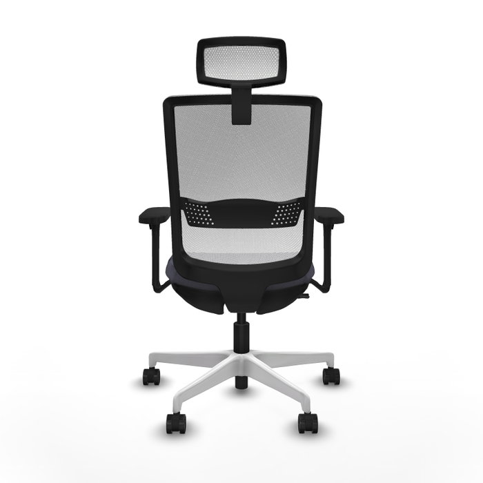 PIQUERAS Y CRESPO Silla de oficina Haches con mecanismo Sincro/Traslack Gris/Blanco PIQUERAS Y CRESPO Silla de oficina Haches con mecanismo Sincro/Traslack Gris/Blanco