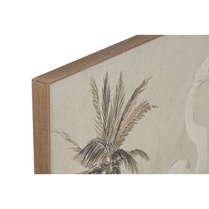 DKD Home Decor Cuadro Lino Abeto Garzas y Palmeras 120x80 cm Surtido de 2