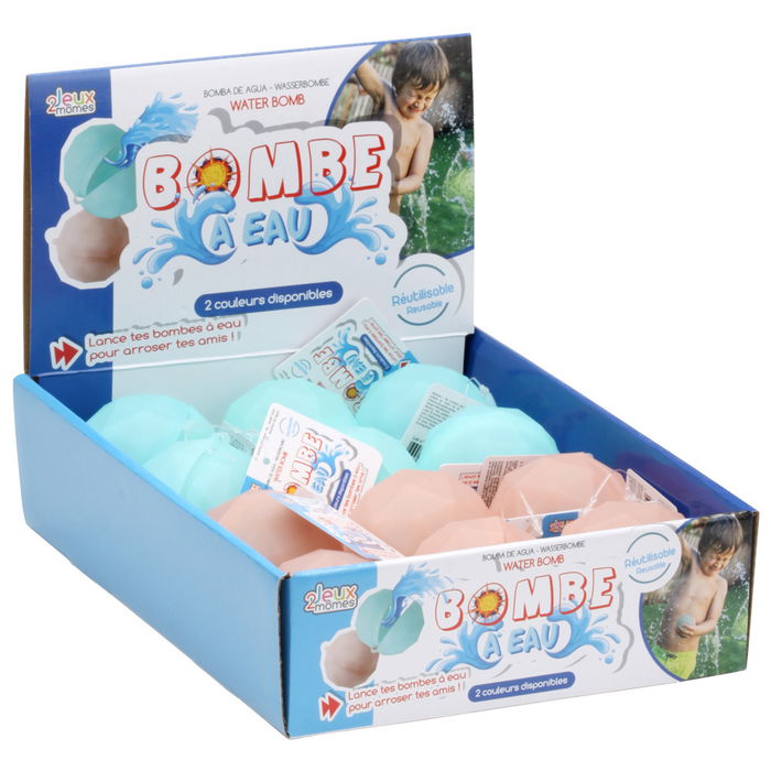 Jeux 2 momes Bomba De Agua Reutilizable Colores Surtidos Celeste Rosa Salpicaduras Garantizadas
