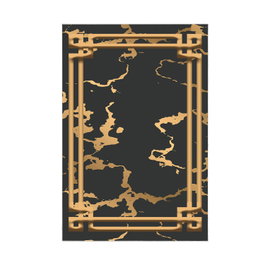 Mjölnir KT478 Juego de Alfombrillas de Baño de Lujo de 100% Poliéster, Suaves y Antideslizantes, Antibacterianas, 2 Piezas