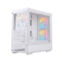 Einarex PM400 Caja micro-ATX Semitorre RGB 3 Ventiladores Blanca EXCS-PM-400R-W