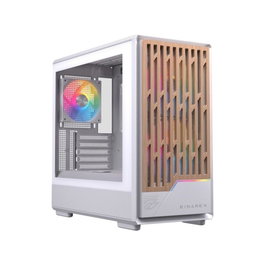 Einarex PM400 Caja micro-ATX Semitorre RGB 3 Ventiladores Blanca EXCS-PM-400R-W
