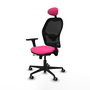 PIQUERAS Y CRESPO Silla de oficina Jorquera Rosa con mecanismo Sincro/Traslack