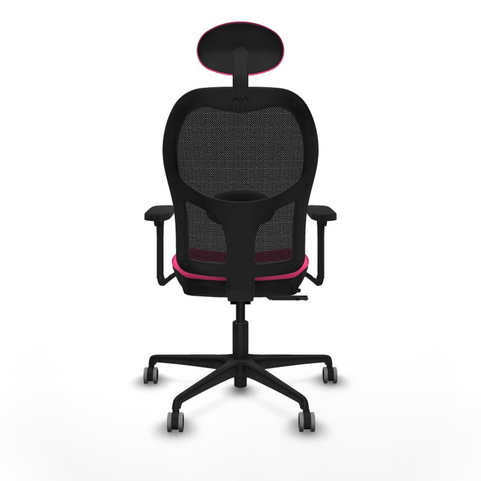 PIQUERAS Y CRESPO Silla de oficina Jorquera Rosa con mecanismo Sincro/Traslack