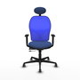 PIQUERAS Y CRESPO Silla de oficina Jorquera con mecanismo Sincro/Traslack en Azul