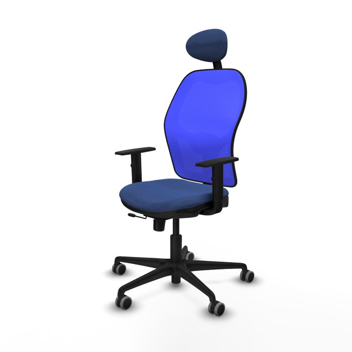 PIQUERAS Y CRESPO Silla de oficina Jorquera con mecanismo Sincro/Traslack en Azul PIQUERAS Y CRESPO Silla de oficina Jorquera con mecanismo Sincro/Traslack en Azul