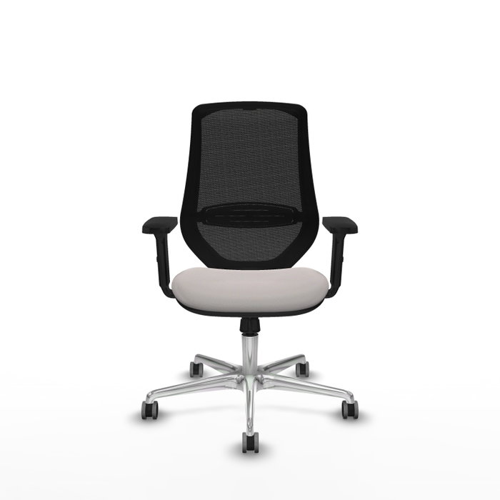 PIQUERAS Y CRESPO Silla de oficina Mardos con mecanismo Sincro, Blanco y Negro PIQUERAS Y CRESPO Silla de oficina Mardos con mecanismo Sincro, Blanco y Negro