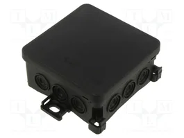 SIMET FASTBOX Caja de conexiones negra de empotrar