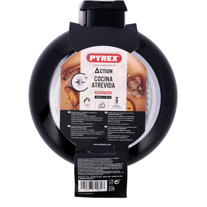 Sartén Aluminio Prensado Action Pyrex® 22 cm
