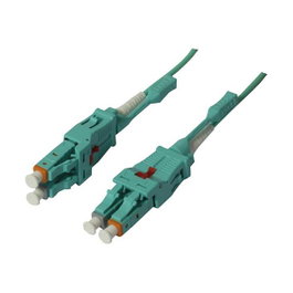 Synergy21 LWL-2-Faser-Patchkabel 0.5m LC-LC, 50/125um, OM3, Uniboot drehbar, Push/Pull, AD=2mm