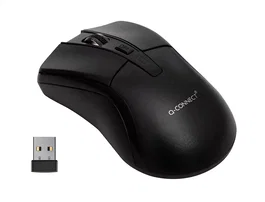 Q-connect Ratón óptico inalámbrico 1000 DPI negro