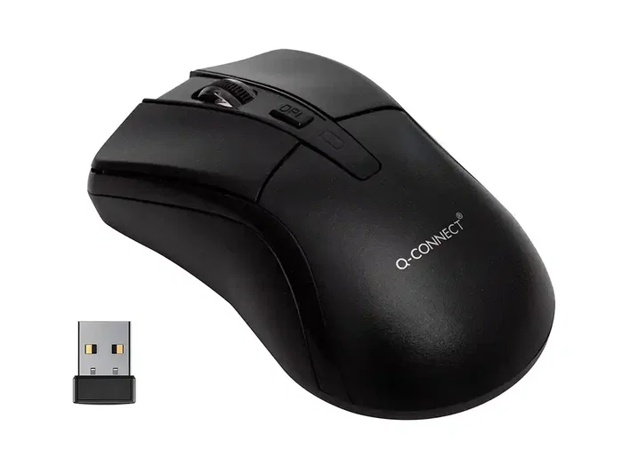 Q-connect Ratón óptico inalámbrico 1000 DPI negro Q-connect Ratón óptico inalámbrico 1000 DPI negro