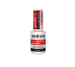 Andreia One Bottle Builder Gel Glitter Pink