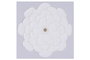 DKD Home Decor Cuadro Lienzo y Papel Mache Flor 3D Blanco 120x120x7 cm