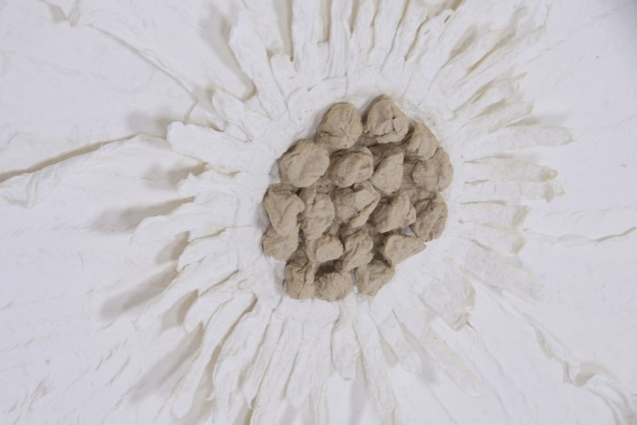 DKD Home Decor Cuadro Lienzo y Papel Mache Flor 3D Blanco 120x120x7 cm DKD Home Decor Cuadro Lienzo y Papel Mache Flor 3D Blanco 120x120x7 cm