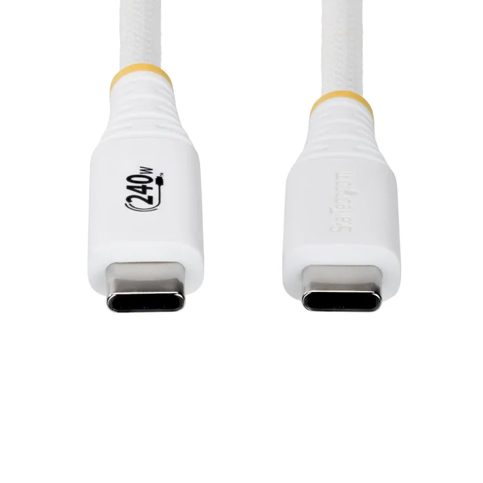 StarTech S2CEPR1MW-USB-CABLE Cable de Carga USB-C 1 m, 240 W, Blanco