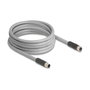DeLOCK 80541 Cable para sensores/actuadores M12 de 5 m gris