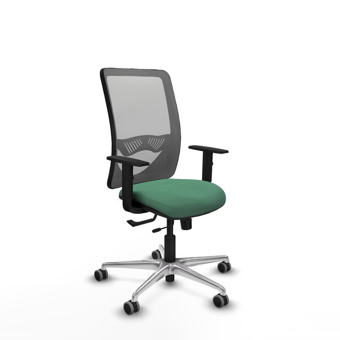 PIQUERAS Y CRESPO Silla de oficina Zulema Verde esmeralda y Gris PIQUERAS Y CRESPO Silla de oficina Zulema Verde esmeralda y Gris