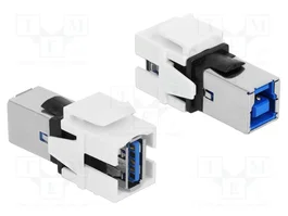 DeLOCK 86394 Módulo Keystone USB A a USB B 5 Gbps Blanco