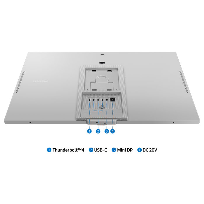 SAMSUNG S27C902PAU Monitor ViewFinity S27 27" 5K IPS 5120 x 2880 60Hz 5ms Thunderbolt Webcam LS Color Plata