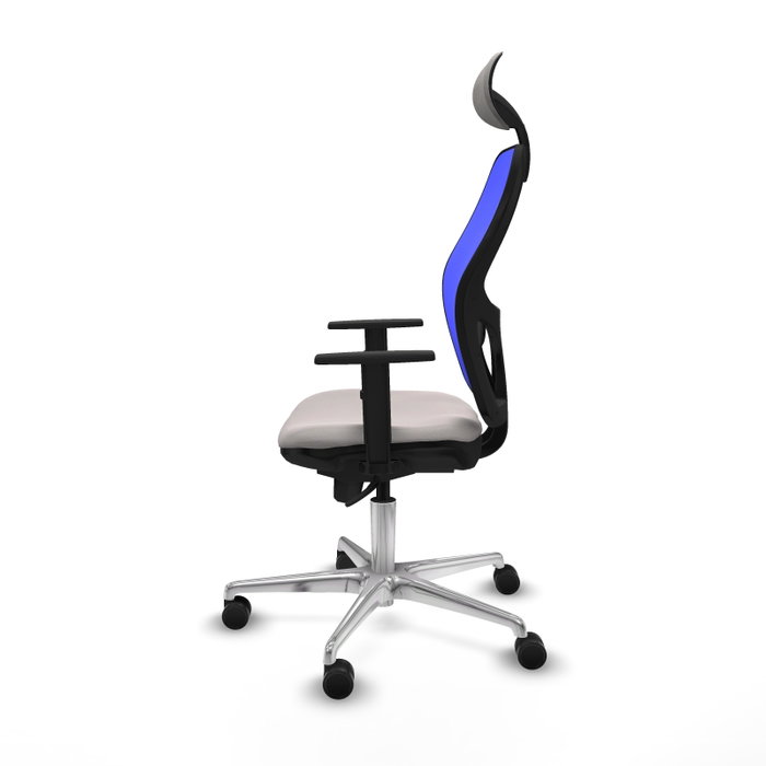 PIQUERAS Y CRESPO Silla de oficina Jorquera Sincro Blanco y Azul PIQUERAS Y CRESPO Silla de oficina Jorquera Sincro Blanco y Azul