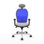 PIQUERAS Y CRESPO Silla de oficina Jorquera Sincro Blanco y Azul