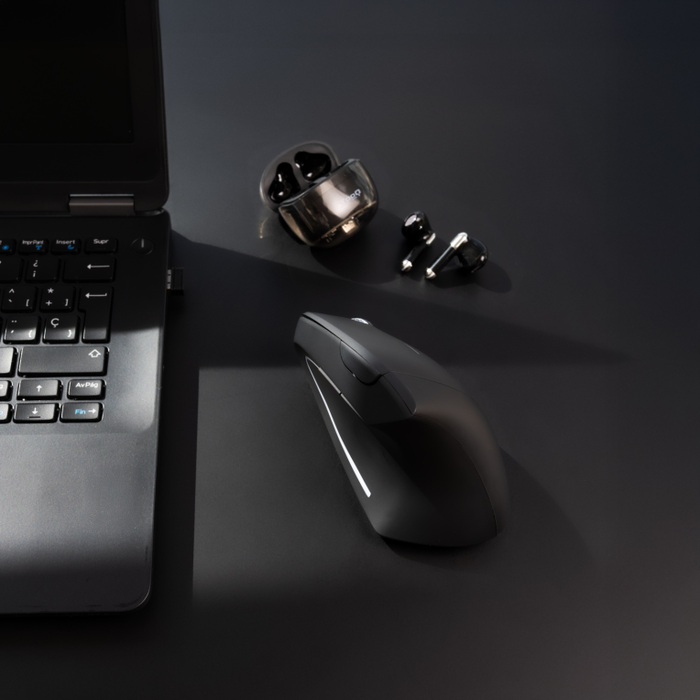 Tooq Ratón Inalámbrico Ergonómico Vertical TQMWG-1104-B 3200 DPI Negro Tooq Ratón Inalámbrico Ergonómico Vertical TQMWG-1104-B 3200 DPI Negro