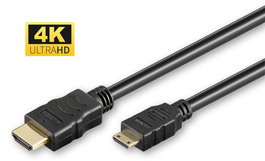 MicroConnect Cable HDMI 1.4 Tipo A a HDMI Mini Tipo C 1,5m, Alta Velocidad 10.2 Gbps, Soporta 4K@30Hz, 3D, ARC, CEC