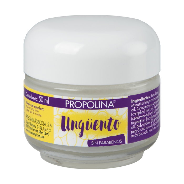 Artesania Propolina Unguento Bálsamo 50 ml para el Pecho, Nariz y Músculos - Con Própolis, Eucalipto y Mentol Artesania Propolina Unguento Bálsamo 50 ml para el Pecho, Nariz y Músculos - Con Própolis, Eucalipto y Mentol