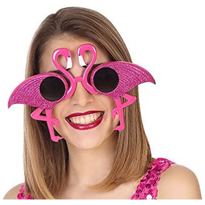 Flamenco Gafas de Fiesta Rosa con Diseño de Flamencos Brillantes para Adulto Unísex Flamenco Gafas de Fiesta Rosa con Diseño de Flamencos Brillantes para Adulto Unísex