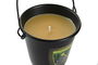 DKD Home Decor Vela Citronella Antimosquitos Negro Amarillo Metal Cera Parafina 7.5 x 7.5 x 7 cm