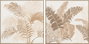 DKD Home Decor Cuadro Lienzo Hojas Palmera Surtido de 2