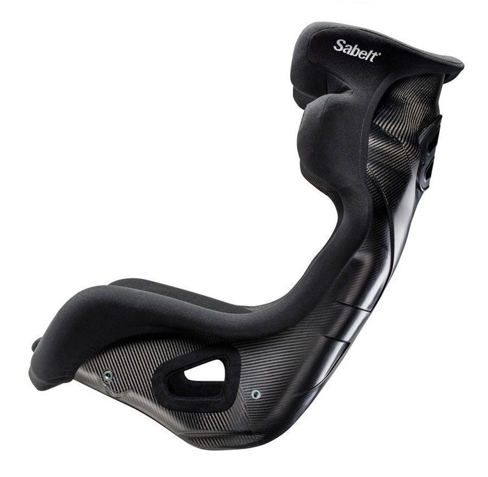 Sabelt Asiento de Competición GT-635 Fibra de Carbono FIA 8862-2009 Talla L para Sistema de Correderas