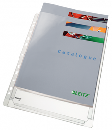 Leitz 47563003 Bolsa 5 Fundas Fuelle Sin Solapa Formato A4 Gran Capacidad 170 Micras PVC Transparente