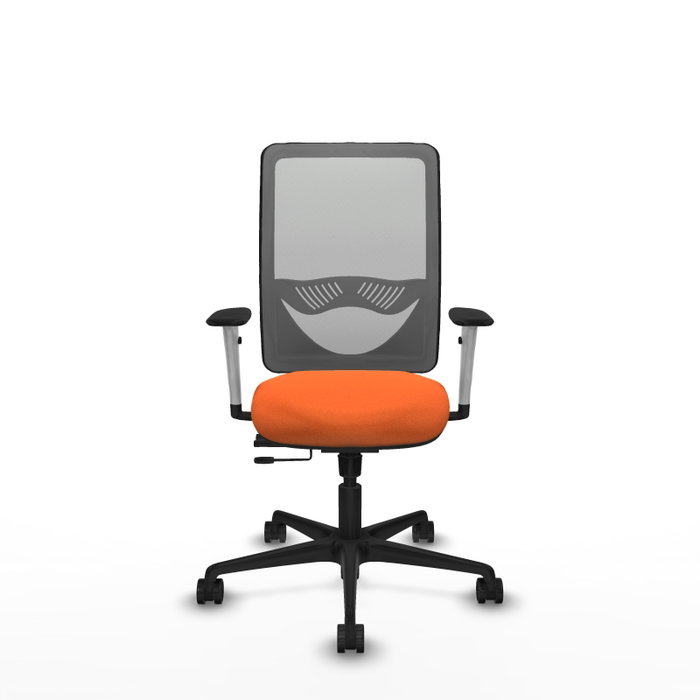 PIQUERAS Y CRESPO Silla de oficina Zulema Naranja y Gris