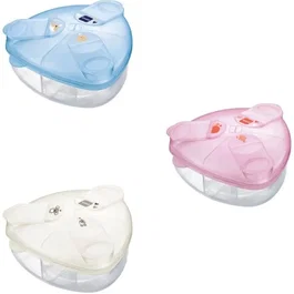 Mam Bote de Leche en Polvo, Triangular, Hermético y Ligero, Capacidad 3 Dosis