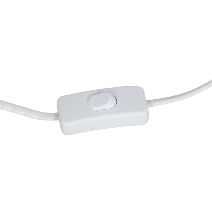 Lámpara Mesa Gris Resina-Tejido 44 X 44 X 100 cm