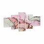 Lienzo Gift Decor Lienzo 30 x 8 x 80 cm Mármol Rosa (5 Piezas) (4 Unidades)