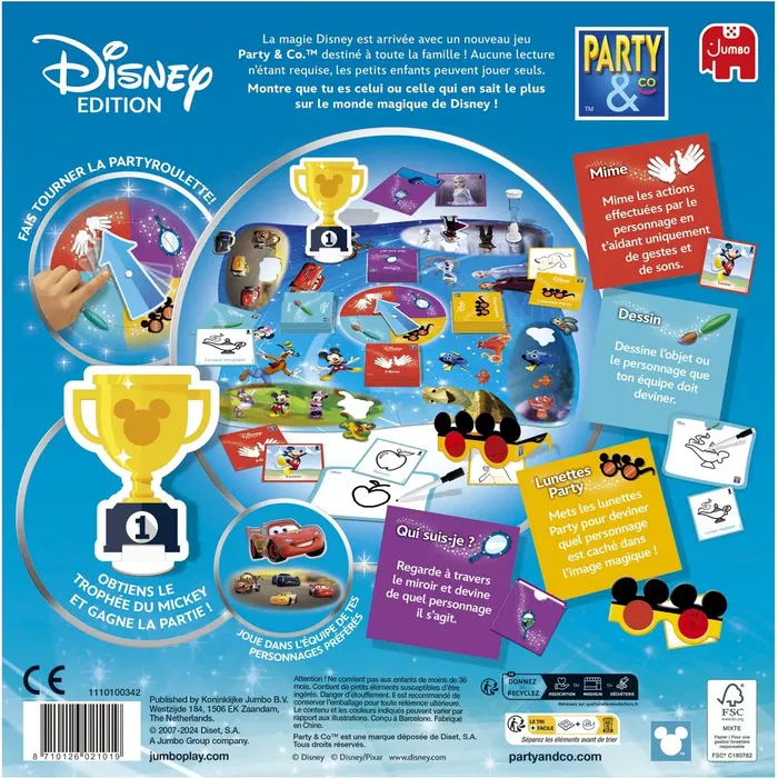 Dujardin Juego de Mesa PARTY & CO Disney DUJ8710126021019