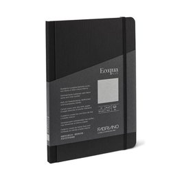 Fabriano EcoQua Plus Cuaderno A5 Tela Negro 80hj 90gr Liso