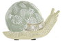 DKD Home Decor Figura de Resina Caracol Verde