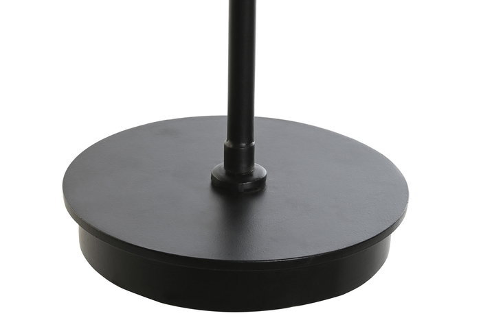 DKD Home Decor Lámpara Sobremesa Colonial Yute Hierro Natural Negro 17 x 52 x 57 cm