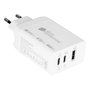GoodConnections Cargador 65W de 3 Puertos (2x USB-C/USB-A) Blanco PCA-W007W
