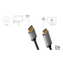 LogiLink Cable DisplayPort a HDMI, 4K/60 Hz, 2 m, Negro/Gris