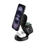 Belkin WIZ034kqBK Boost Charge Cargador 3-en-1 MagSafe Plegable Inalambrico Qi2 15W, Negro, Carga Rapida para iPhone, AirPods, Apple Watch, Pixel, Galaxy