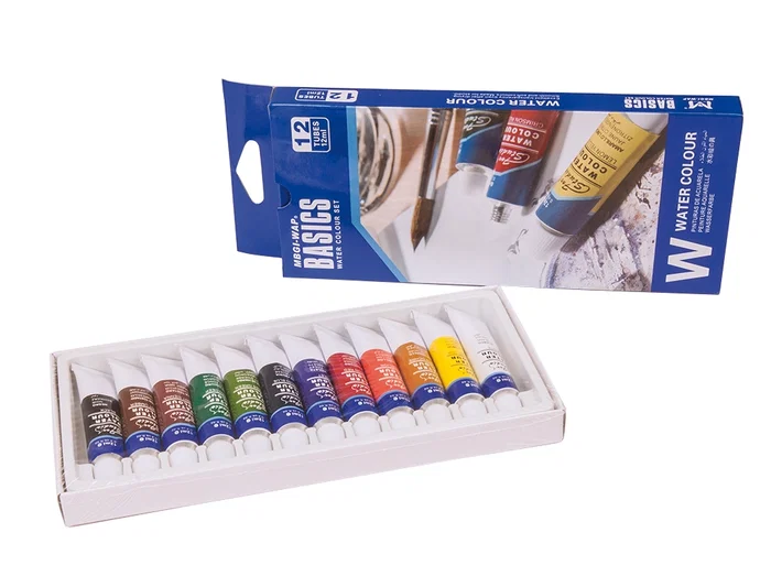 Artist Acuarela Caja Carton 12 Colores Surtidos Tubos 12 ml