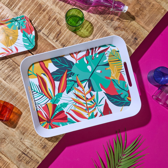 Home Deco Factory Bandeja Paradis Exotique 41x32 Plástico