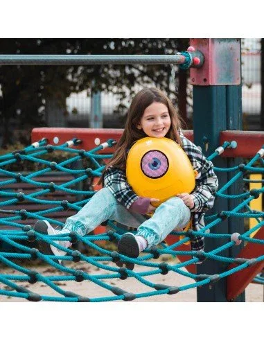 Woxter AC26-011 Mochila LED con Pantalla Bluetooth Personalizable 32x32 - Amarilla, Resistente al Agua, Unisex, Loy-Big Eye