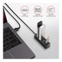 Axagon HUE-M1AL Mini Hub USB-A con 4 puertos USB-A 3.2 Gen 1, plata - 1,2 m